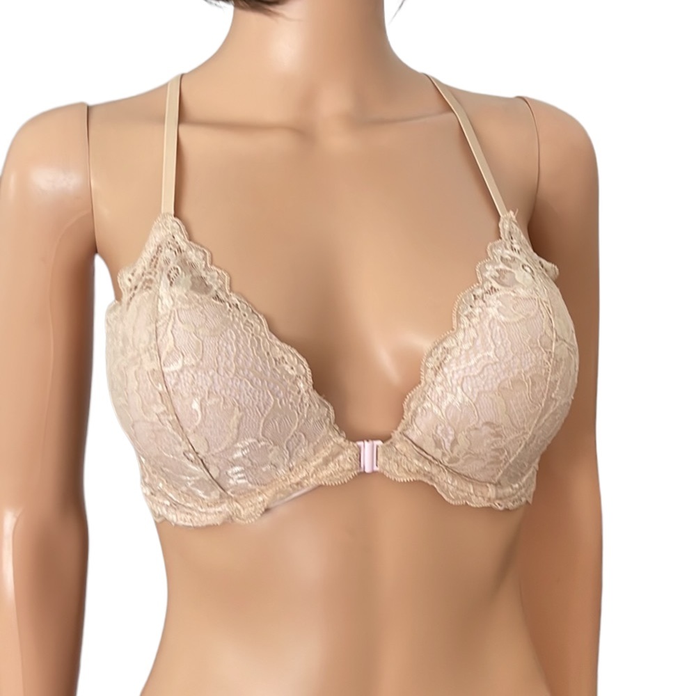 Victoria Secret Pink lace front closure bra